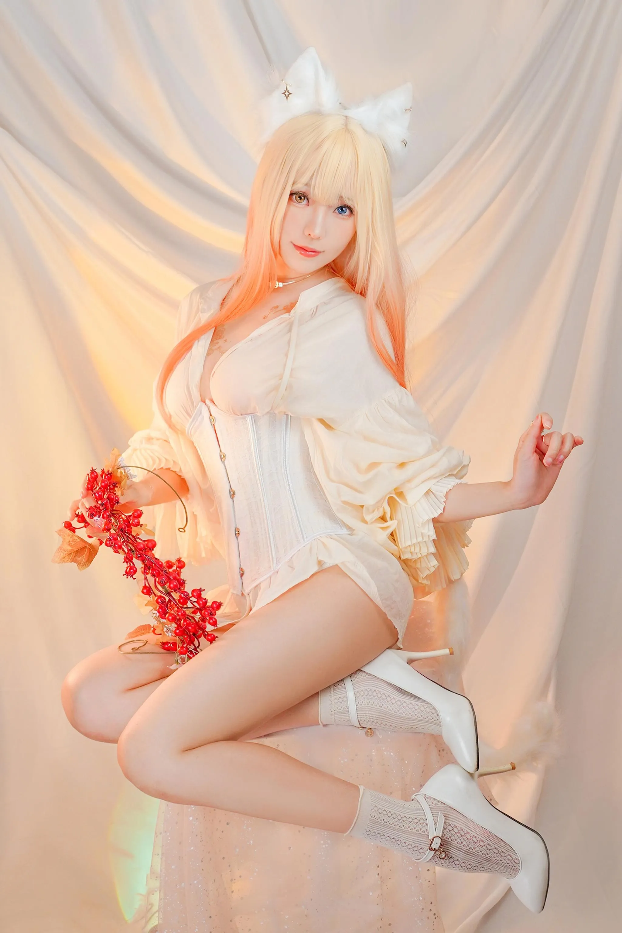 ElyEE子 – NO.77 Original Witch  Cat魔女與貓-Odd-eyed cat __ [41P]插图